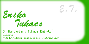 eniko tukacs business card